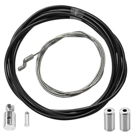 cyclingcolors Lawnmower Repair Kit: Train Z S Hook 1.9 m Cable + Bowden Cable 2 m + Screw Nipple + Cable Clamp Cable Pulley Throttle Drive Tractor