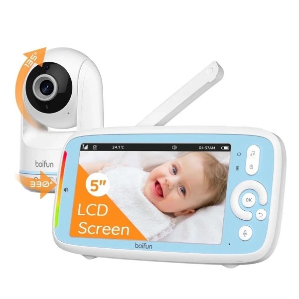 BOIFUN Video Baby Monitor Indoor Security Camera Night Vision Pet/Baby