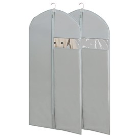 Garment Bags for Travel, 50'' Garment Bags for Hanging Clothes, Suit bag (Set of 2, 23.3'' X 50'')