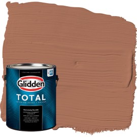 Glidden Total Interior Wall Paint & Primer All-in-One, Nutmeg/Orange, Flat, 1 Gallon
