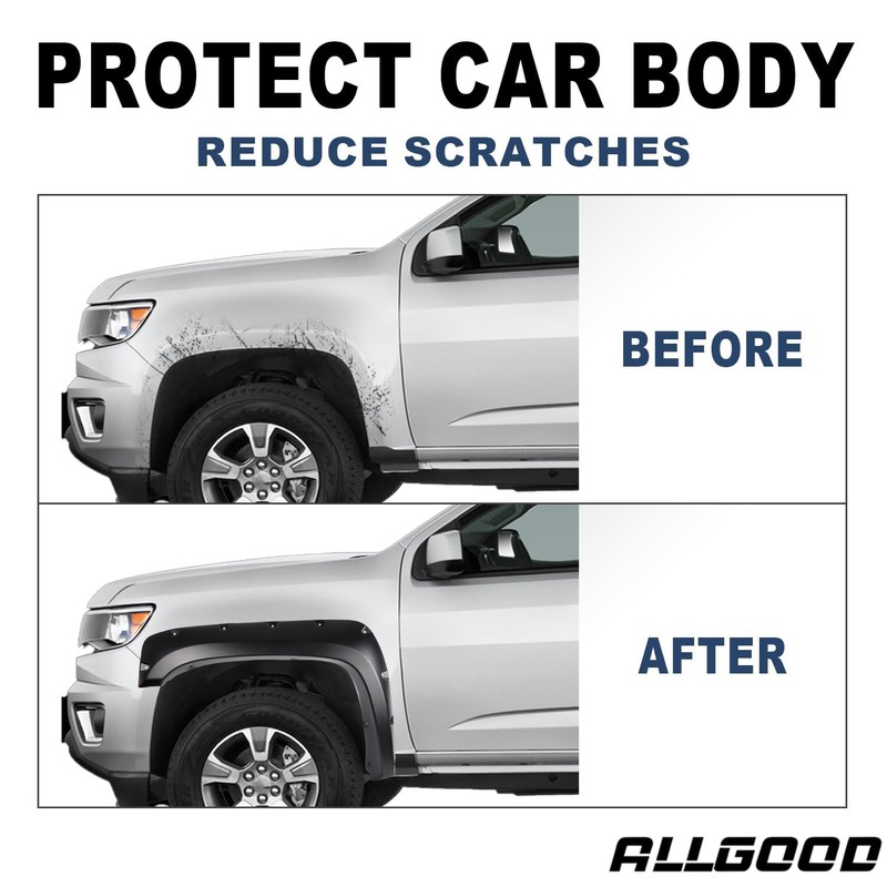 ALLGOOD Fender Flares Compatible with Dodge Ram 2500 3500 2003-2009/Fit