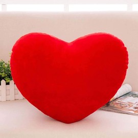 RIHUD Heart Shaped Pillow Heart Pillow Cute Plush Red Heart Pillow Cushion Toy Throw Pillows, Gift for Kids/Friends/Lovers/Girlfriend/Valentine's Day/Mother's Day
