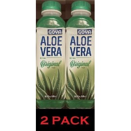 Goya 2x GOYA Aloe Vera ORIGINAL Flavored Drink 16.9 oz bottle - 2 PACK