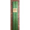 8 Inch Natural Beeswax Glitter Candles, Emerald Green Color, Boxed