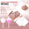 PATIKIL Cupcakes Pipettes, 100 Pcs 4ml Disposable Plastic Dessert Pipettes