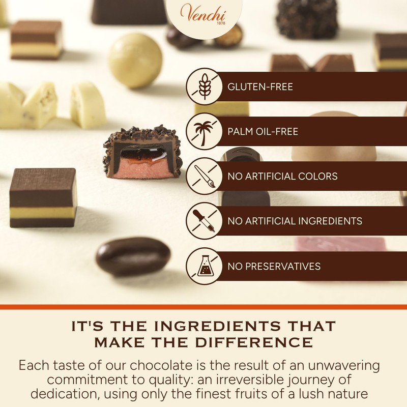 Venchi - Murrine Collection - Medium Orange Hamper with Assorted