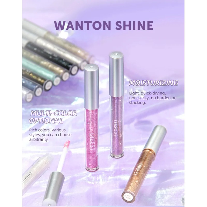 Sombras De Ojos Líquidas Vbnvbnliquid Con Brillo Y Purpurina Qe2208-a