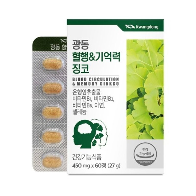 Guangdong blood circulation memory ginkgo 450mg x 60 tablets blood
