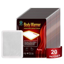 20 Pack Body Warmer Heat Patches, Lasting 10 Hours, 5.12 x 3.94 Inch
