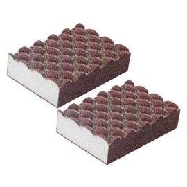 CHILDWEET 2Pcs Convenient Reusable Wok Sponges Efficient Kitchen Cleaning Scrub Sponges for Dishes Pots and Home Surfaces Durable Non Scratch Household Cleaning Pads