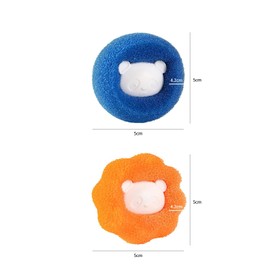 4 Pack Pet Hair Remover for Laundry, Laundry Balls Hair Catcher Washing Machine Lint Remover Reusable - Pet Fur Laundry Catcher Hair Remover for Laundry Clothes Bedding