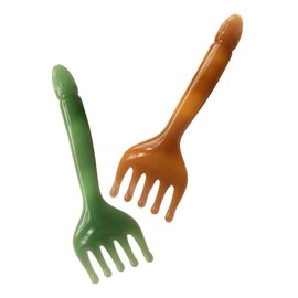 Healvian 2pcs Wide Tooth Scalp Massaging Comb Ergonomic Massage Tool for Relaxation Five-point Acupoint Therapy Lightweight and Portable for Home and Travel Use