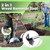 LAWFYMORI Weed Puller Tool with Long Handle, 60'' Weed Remover