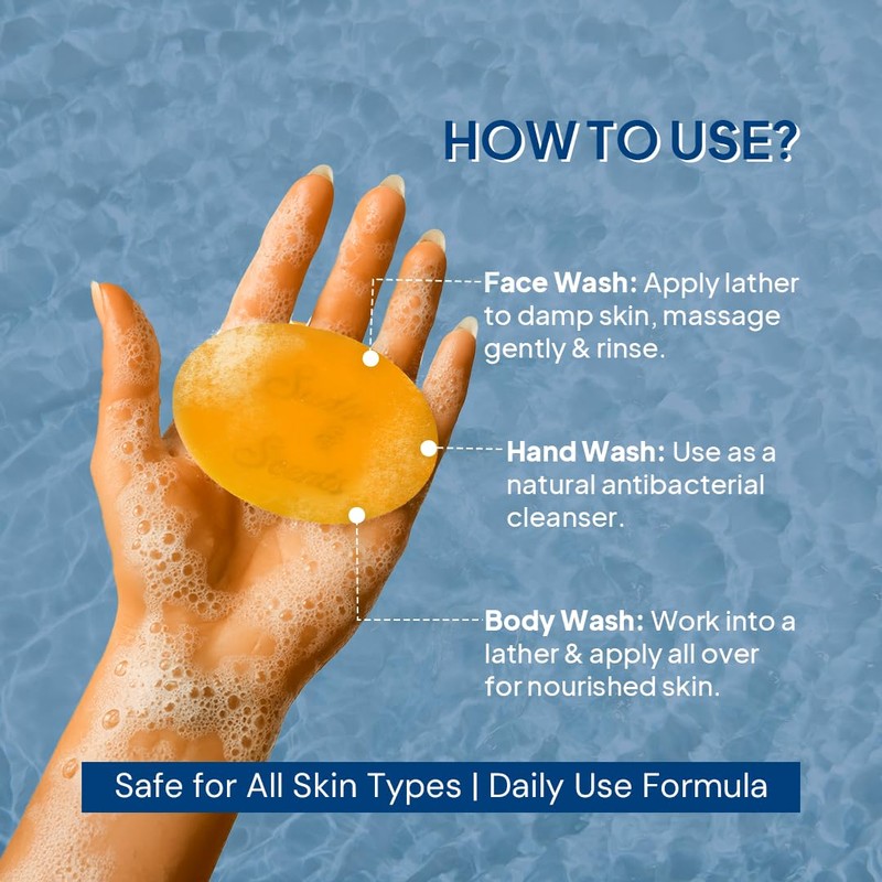 Suds & Scents Turmeric Soap with Neem Extract, For all
