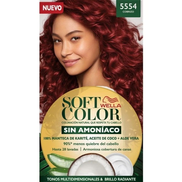 Wella Professionals Kit Tintura Wella Professionals  Soft color Tinte de cabello tono 5554 cobre intenso para cabello