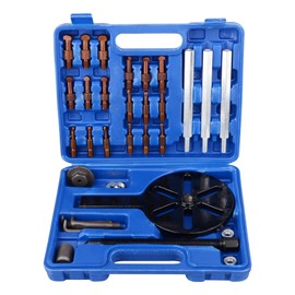 DAYUAN 21 in 1 Bearing Puller Set, Inner Hole Three-Jaw Puller with Curved Hook and 6 Sizes of Collets Multifunctional Bearing Removal Tool