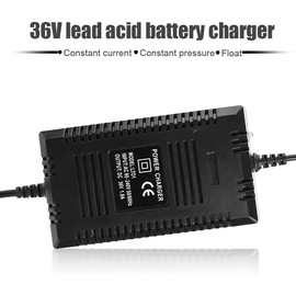 Cargador de batería de ácido 36V para Bicicleta de Scooter eléctrica con Conector Macho de 3 Pines (Enchufe de EE. UU.)