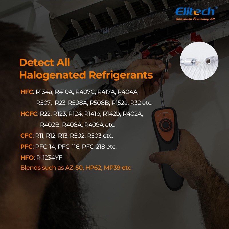 Elitech Refrigerant Leak Detector, CLD-100 Freon Leak Detector Car HVAC