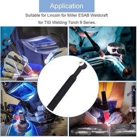 EATBALE 1 Piece for TIG Torch Neck Body Head WP9F SR9F Flexible with Handle 125 Amp Air-Cooled Welding Torch Head Accessories Consumables for Lincoln for Miller ESAB Weldcraft