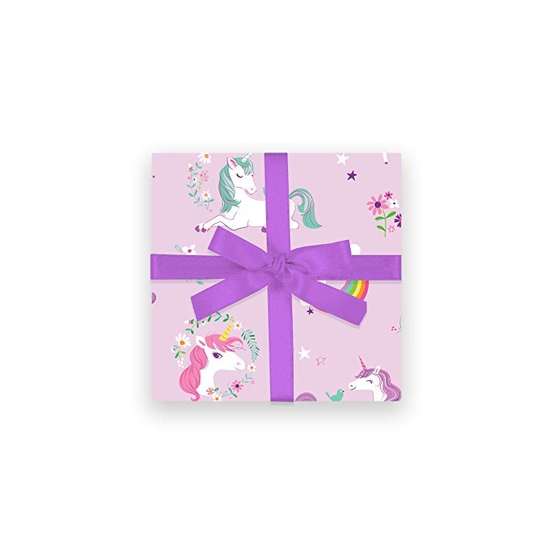 Sea Urchin Studio Gift Wrap Unicorns and Rainbows