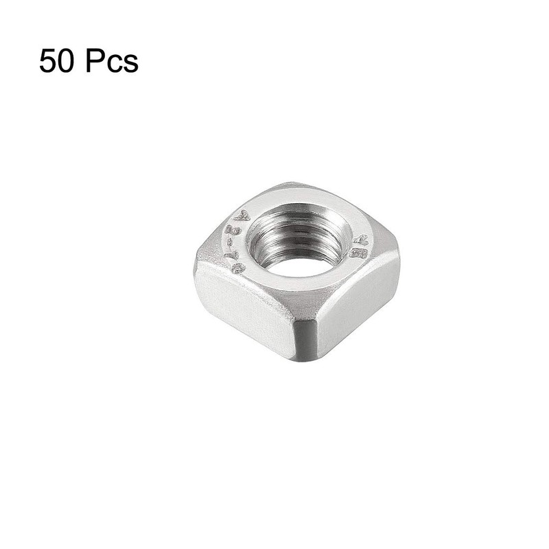 sourcing map M6 Square Nuts, 304 Stainless Steel Metric Coarse