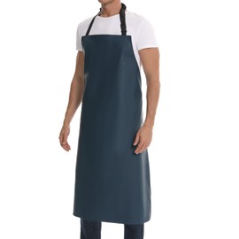 Homsolver Heavy Duty Waterproof Vinyl Apron Ultralight Industrial Apron - Blue