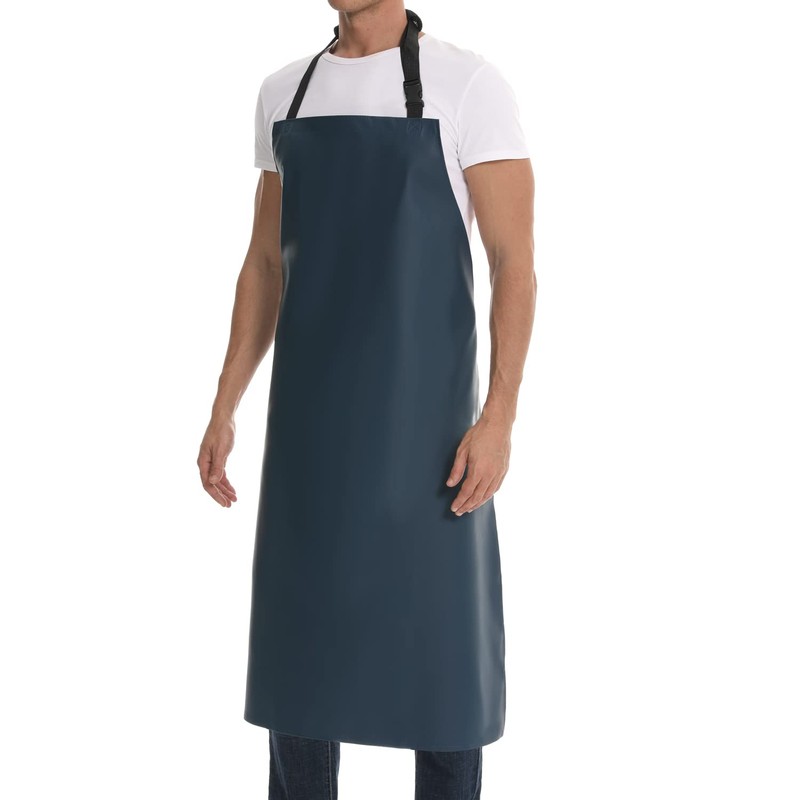 Homsolver Heavy Duty Waterproof Vinyl Apron Ultralight Industrial Apron -