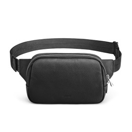 S-ZONE Leather Fanny Pack for Women RFID Blocking Waist Belt Bag Crossbody Purse