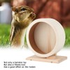 Wooden Bracket Silent Pet Exercise Running Wheel Toy for Hamster