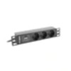 LANBERG PDU 10 Inch 1U 16A, 3X 230V Schucko 2M