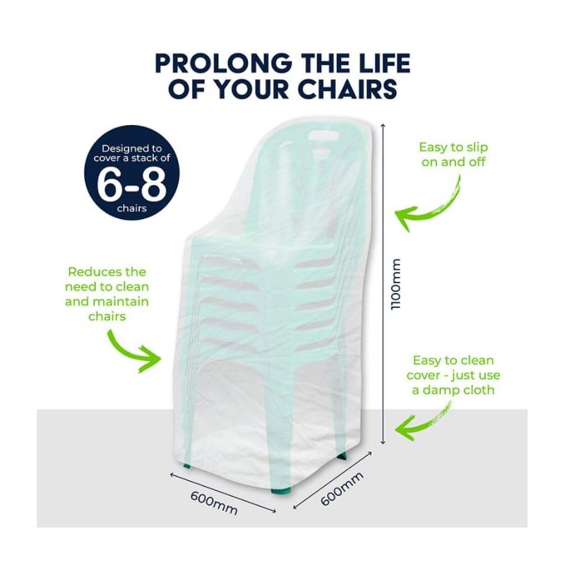 LEDON Cover Seat Garden Chairs 60cm x 60cm x 110cm