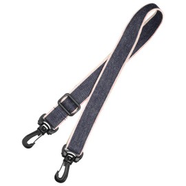 No Border FABLT SC30 Shoulder Belt, Single Item, 1.2 inches (30 mm) Width, Made in Japan, Okayama Denim (Navy)