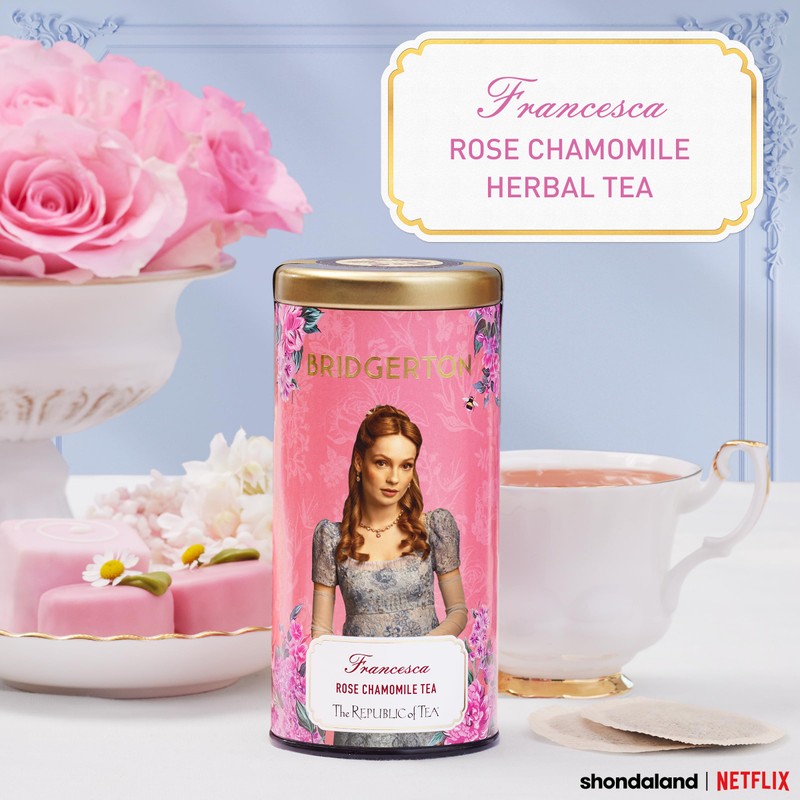 The Republic of Tea — Bridgerton Francesca Rose Chamomile Herbal