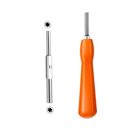 Security Screwdriver,Double-Ended 3.8mm 4.5mm Screwdriver Bit Set Replacement Security Screwdriver Repair Kit Compatible with NES,SNES,N64,Game Cartridges Orange