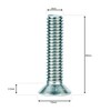 M4 (4mm x 60mm) Phillips Countersunk Machine Screws Flat Head