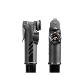 Topeak Mountain DA Mini Pump Black, with Gauge, 8.8 x 1.8 x 1.3"