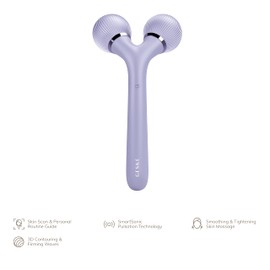 GESKE SmartAppGuided™ Sonic Facial & Body Roller 4 in 1 Derma Roller Device for Face and Body Dermaroll Professional Face Roller Tightens and Defines Body and Face
