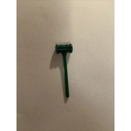 Toy Miniature Green Gavel (auctioneer, judge)