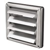 Backflow Flap 100 mm Ventilation Grille Stainless Steel with Moving
