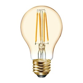 (2 bulbs) GE 48556 Vintage Style, Amber Glass A19 LED Light Bulb, 60 watt equivalent, 560 lumens, medium base, Dimmable