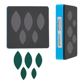 SUPERDANT Leather Cutting Dies 5 Size Leaves Earring Die Cutter Making Die Stacking Earring Cutting Machine Dangle Earring Leather Wooden Die Cuts for Earring Making Women Gifts Art Crafts DIY