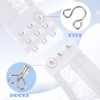 Ymapinc 100pcs Hook and Eye Closures for Clothing, Iron Bra