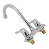 Sink Faucet 2 Handle 2 Holes Deck Plate Design Hot
