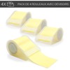 WAYTEX 4 Rolls Reusable Sticky Notes with 4 Unrolling Sheets