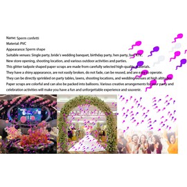 1 Pack Colorful Glitter Sprinkle BACHELORETTE Party Confetti Favor Table Decoration for Confetti Cannon Celebration Wedding Engagement Supplies Set Y2
