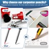 Solid Carpenter Pencil, 2 Pcs Carpenter Mechanical Pencil, Deep Hole