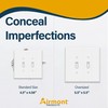 3-Gang White Metal 2 Toggle 1 Duplex Combination Wall Plate