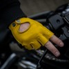 Mycl Turell Easy Rider Half Fingers Leather Motorcycle Gloves Men's