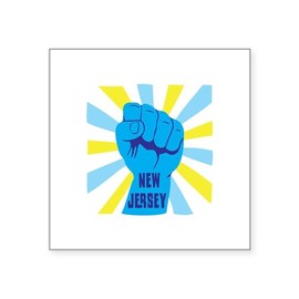 CafePress New Jersey Sticker Square Bumper Sticker Car Decal