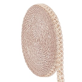 PH PandaHall 12m/13 Yards Polyester Braided Lace Trim, 15mm/0.6 inch Woven Braid Trim Sewing Centipede Lace Ribbon Decorative Gimp Trim for Curtain Upholstery Home Decoration Handicraft